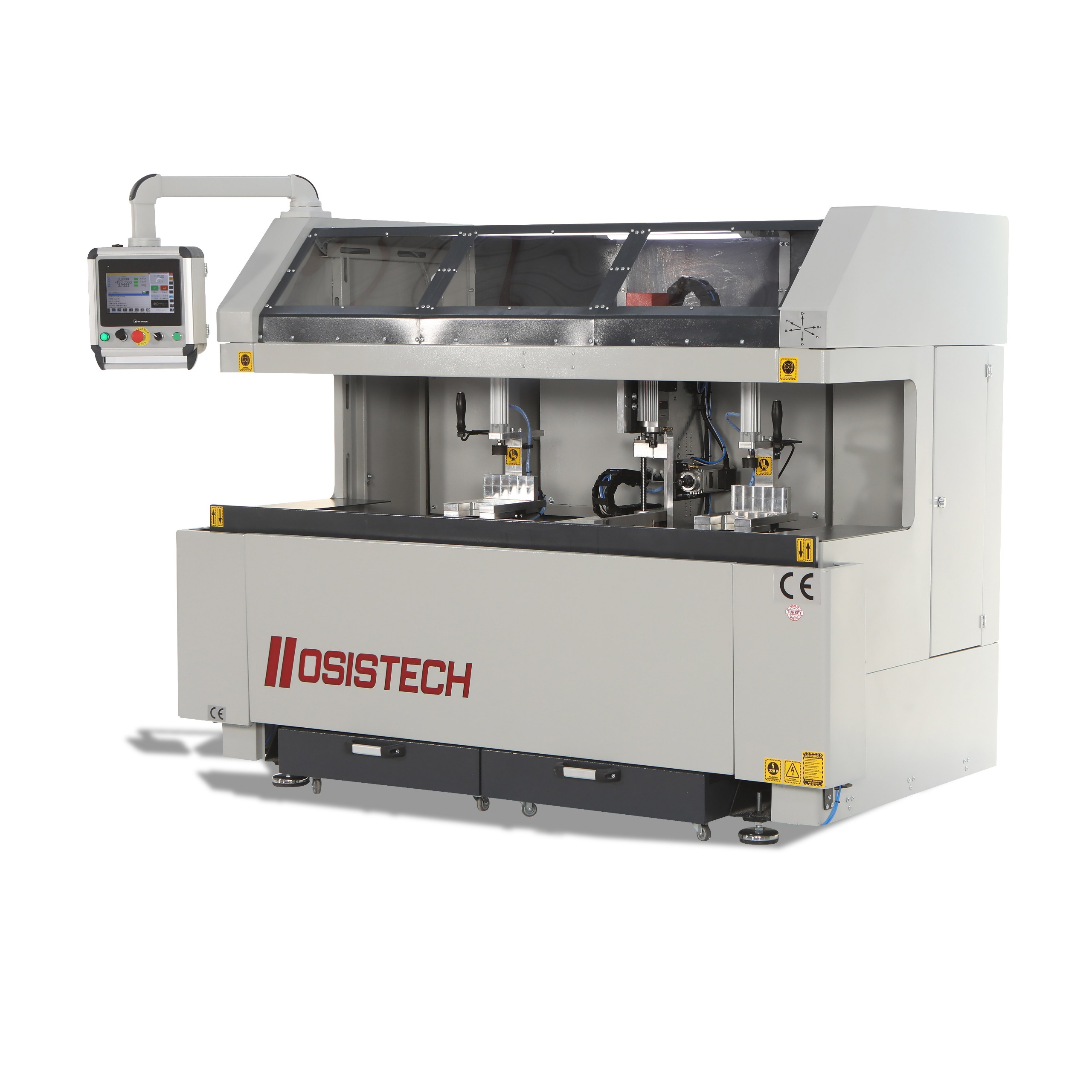 OST-500 Aluminium PVC 3-Achsen CNC-Bearbeitungszentrum