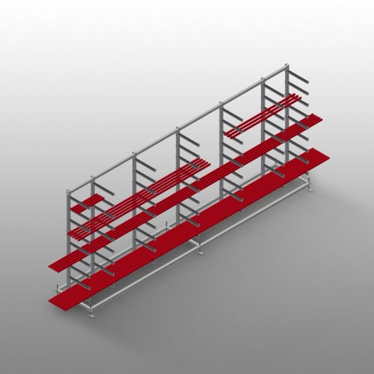 OS 5000 Glass Slat Rack