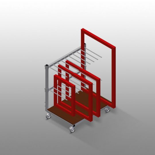 OS 1000 Glass Trolley