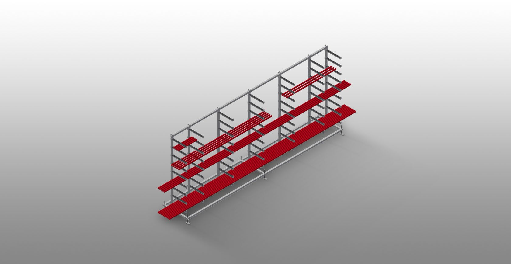 OS 5000 Glass Slat Rack