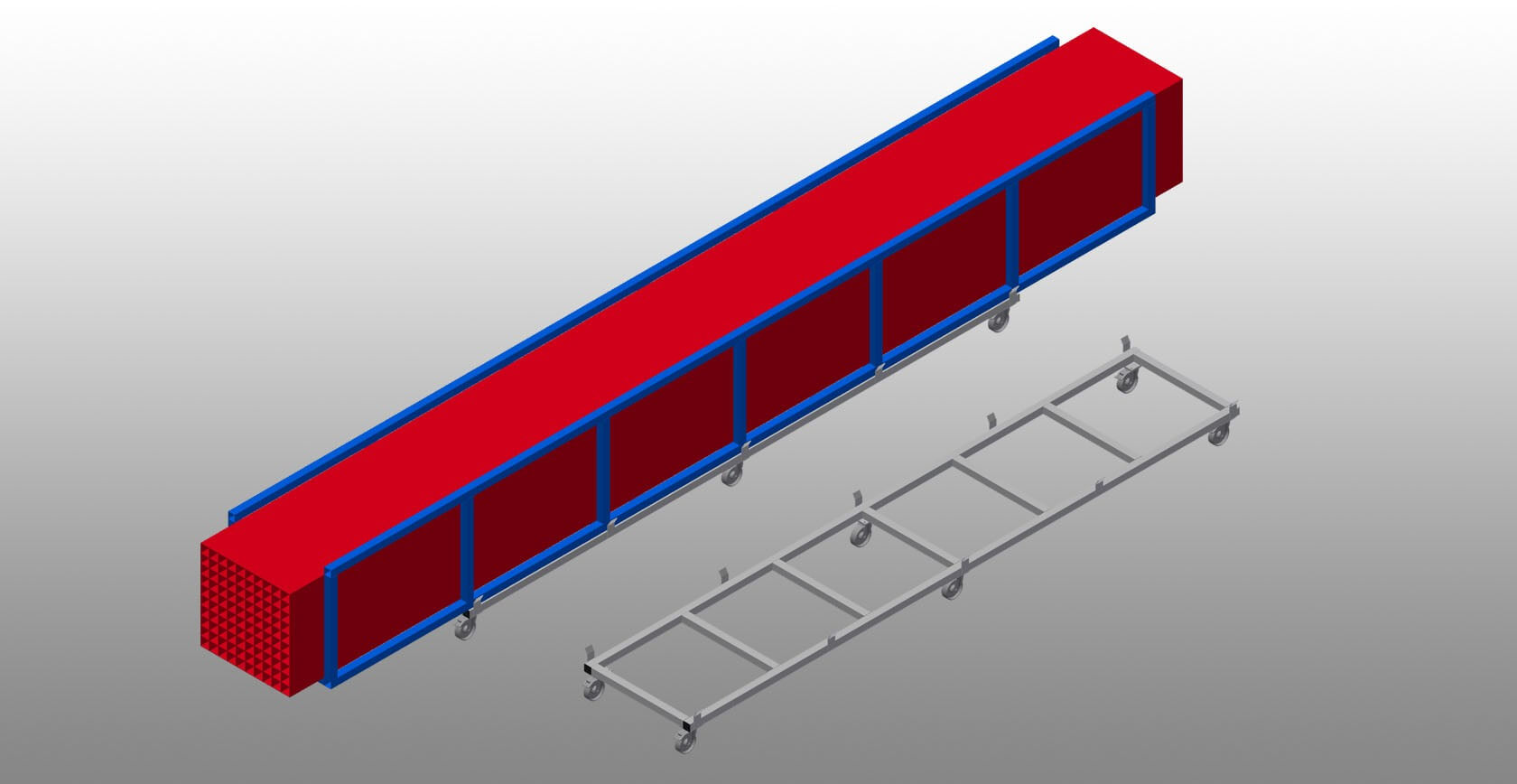 OS  4000 Transport Trolley for Profile Cas