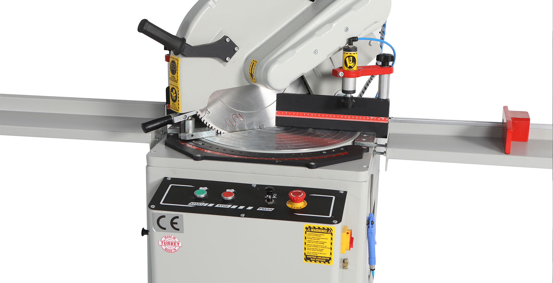 OST-42 ALUMINUM UPVC MANUAL OVERHEAD CUTTING MACHINE (⌀400MM SAW)