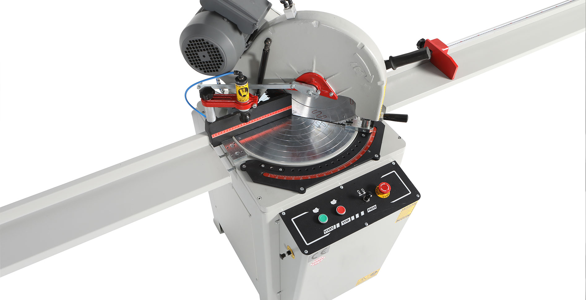 OST-42 ALUMINUM UPVC MANUAL OVERHEAD CUTTING MACHINE (⌀400MM SAW)